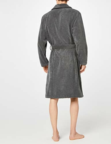 Tommy Hilfiger Herren Bademantel Icon bathrobe, Gr. Large, Grau (MAGNET 884) - 6