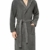 Tommy Hilfiger Herren Icon Hooded Bathrobe Bademantel, Dunkelgrau (Magnet 884), L - 1