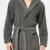 Tommy Hilfiger Herren Icon Hooded Bathrobe Bademantel, Dunkelgrau (Magnet 884), L - 3