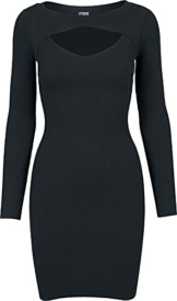 Urban Classics Damen Ladies Cut Out Dress Kleid, Schwarz (Black 7), Medium - 1