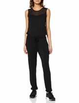 Urban Classics Damen Ladies Tech Mesh Long Jumpsuit, Schwarz (Black 7), Medium - 1