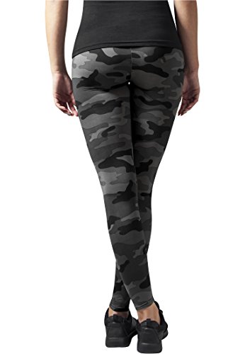 Urban Classics Damen und Mädchen Camo Leggings, lange Camouflage Sporthose für Frauen, Yogahose, dark camo, XL - 3