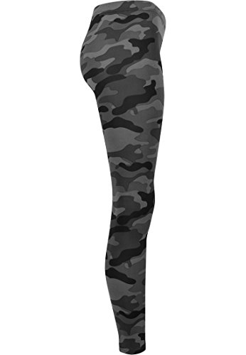 Urban Classics Damen und Mädchen Camo Leggings, lange Camouflage Sporthose für Frauen, Yogahose, dark camo, XL - 8