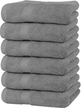 Utopia Towels - Handtücher Set aus Baumwolle 600 g/m² - 100% Baumwolle, 41x71 cm - 6er Pack (Grau) - 1