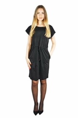 VERO MODA Damen Vmapril Ss Short Dress Ga Noos Kleid, Schwarz (Black Black), L - 1