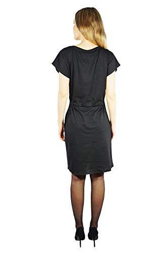 VERO MODA Damen Vmapril Ss Short Dress Ga Noos Kleid, Schwarz (Black Black), L - 4