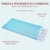 Carenesse Hamamtuch Streifen 90 x 180 cm türkis 100% Baumwolle I Sehr leichtes Hamam Handtuch extrem kleines Packmaß I Extra dünnes Pestemal / Fouta saugfähig & schnelltrocknend I Sommerplaid - 3