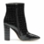Castamere Damen Reißverschluss Stiefeletten Blockabsatz Hoch Heel 10CM Riss Schwarz Schuhe EU 41 - 4
