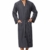 Morgenstern Kimono Bademantel Herren Saunamantel Grau Kimonobademantel Morgenmantel Baumwolle Microfaser Viskose Bambus Männer Größe XL Michael - 3