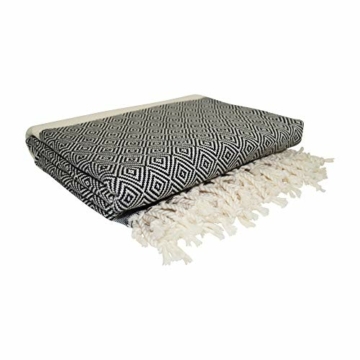 SCN Premium Hamamtuch, Saunatuch, Pestemal, Strandtuch 100x180cm (Raute) 100% türkische Baumwolle Oeko-TEX® 100 - 2