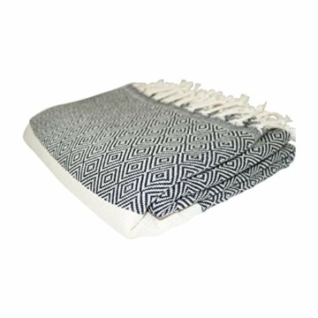 SCN Premium Hamamtuch, Saunatuch, Pestemal, Strandtuch 100x180cm (Raute) 100% türkische Baumwolle Oeko-TEX® 100 - 1