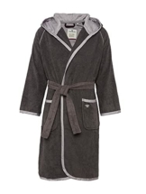TOM TAILOR 0100302 Bademantel Feel Good Größe: L dark grey - 1