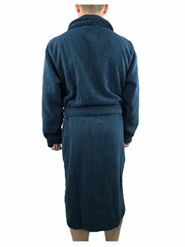 Tommy Hilfiger Herren Icon Bathrobe Bademantel, Blau (Navy Blazer-PT 416), L - 3