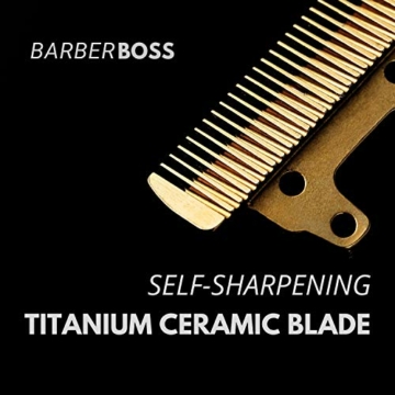 BarberBoss Haarschneidemaschine Profi Wasserdicht Haarschneider Herren Wiederaufladbar Haartrimmer Drei Geschwindigkeitseinstellungen Langhaarschneider Elektrisch Bartschneider Schnurlos Barttrimmer - 7