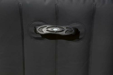 Bestway Lay-Z-Spa Miami AirJet aufblasbarer Whirlpool in schwarz, für bis zu vier Personen, rund, 180x66 cm - 14