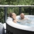 Bestway Lay-Z-Spa Miami AirJet aufblasbarer Whirlpool in schwarz, für bis zu vier Personen, rund, 180x66 cm - 22