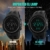 Herren Digitaluhren - 50M wasserdichte Herren Digital Sport Uhren, Schwarz große Gesicht Militär Sportuhr LED Armbanduhr für Männer mit Wecker/Count-down-Timer/Doppelzeit/Stoppuhr/12/24H - 2