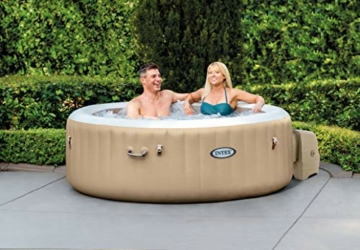 Intex Whirlpool Pure SPA Bubble Massage - Ø 196 cm x 71 cm, für 4 Personen, Fassungsvermögen 795 l, beige, 28426 - 2