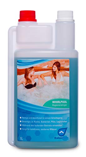 KaiserRein 1 L Whirlpool Desinfektionsmittel für die zuverlässige Wasserpflege I Whirlpool Reiniger Desinfektion I Whirlpoolreiniger, Poolreiniger - 1