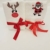Lex's Linens Gästehandtücher, bestickt, Rudolph und Weihnachtsmann, 2 Stück - 1