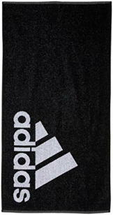 adidas Erwachsene Towel S Handtuch, Black/White, One Size - 1