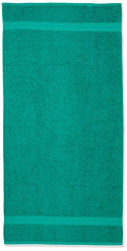 Amazon Basics Handtuch-Set, ausbleichsicher, 2 Badetücher, Grün, 100% Baumwolle 500g/m² - 6