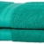Amazon Basics Handtuch-Set, ausbleichsicher, 2 Badetücher, Grün, 100% Baumwolle 500g/m² - 1