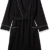 Amazon Essentials Herren-Bademantel mit Schalkragen, Waffelmuster, Black, US M-L (EU M-L) - 5