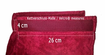 Arus Saunakilt für Herren, 100% Bio-Baumwolle-Frottee, Knielang, mit Gummizug und Klettverschluss, Saunatuch, Badehandtuch, Größe: S/M, Farbe: Marine - 4