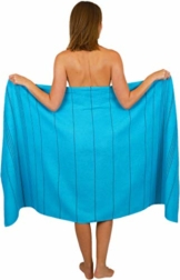 Betz Badetuch XXL Strandtuch Lines 100% Baumwolle Größe 90 x 180 cm Farbe türkis - 1