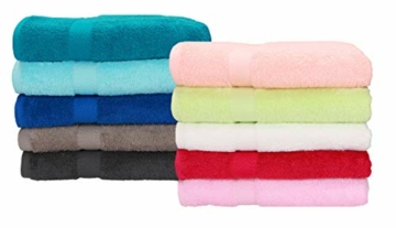Betz Saunatuch Saunatücher groß XXL Größe 80 x 200 cm Badetuch Badetücher Palermo 100% Baumwolle Farbe Petrol - 5