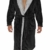 CityComfort Warme Bademäntel Für Herren | Superweiche Fleece Bademäntel Mit Kapuze Badejacke Robe Klassischen Designs | Morgenmantel Herren Lang | Geschenkidee für Männer (L, Holzkohle schwarz) - 4