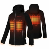 CONQUECO Beheizte Jacke Damen Beheizbare Heizjacke Wasserdicht Winddicht warm mit Akku für Outdoorarbeiten und Tägliches Tragen - 1