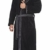 Di Ficchiano Herren MONZA Bademantel mit Kapuze Morgenmantel Herren Nachtwäsche Saunamantel Öko-Tex Standard 100 verifiziert - XL, Black Grey - 2