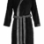 Di Ficchiano Herren MONZA Bademantel mit Kapuze Morgenmantel Herren Nachtwäsche Saunamantel Öko-Tex Standard 100 verifiziert - XL, Black Grey - 1
