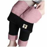 Dicke-Leggings Damen Winter-High-Waist Thermo-Fleece-Gefüttert Hose: Thermoleggings Bequem Warme Strumpfhose Winterleggings Hosen Yogahosen Lang Jogginghose Haushose - 1
