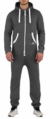 Finchman 23A23 FMJ18 Herren Jumpsuit Overall Dunkelgrau M - 1
