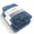 herzbach home Luxus Handtuch Duschtuch 2er-Set Premium Qualität aus 100% ägyptischer Baumwolle 70 x 140 cm 600 g/m² (Blau (Graublau)) - 1