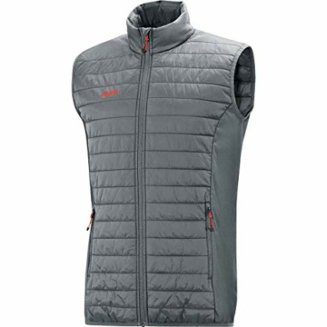 JAKO Herren Sonstige Jacke Steppweste Premium, steingrau, L, 7005 - 1