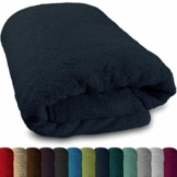 Lanudo® XXL Sauna-Handtuch 600g/m² Pure Luxus Line mit Bordüre.100% feinste Baumwolle, 80x200 cm (Marineblau) - 1