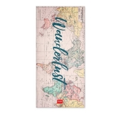 Legami - Strandtuch, Motiv: Travel, schnell trocknend, sehr saugfähiges Handtuch aus Mikrofaser, kompakt, leicht zu tragen, Maße: 85 x 180 cm, für Strand, Pool, Meer, Garten. - 1