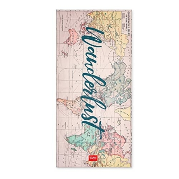 Legami - Strandtuch, Motiv: Travel, schnell trocknend, sehr saugfähiges Handtuch aus Mikrofaser, kompakt, leicht zu tragen, Maße: 85 x 180 cm, für Strand, Pool, Meer, Garten. - 1