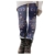 Leggings Damen Winter, Pitashe Schneeflocke-Druck Weihnachten Leggings Mädchen Warme Fleece Freizeithose Hose Winter Gefüttert Plüsch Fleece Hausanzug Lange Hosen für Mädchen Treggings Thermohose - 1