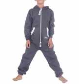LIL'Finch 79K1 LFV2 Kinder Jumpsuit Jungen Mädchen Overall D.Grau Gr. 158-164 - 1