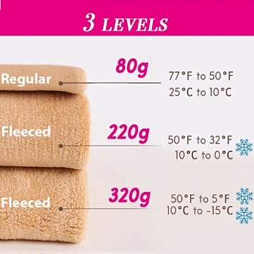 LOPILY Thermostrumpfhose Hautfarbe Thermo Strumpfhose Damen Gefütterte Leggins Damen Winter Warm Winterleggings Dehbare Thermoleggings Thermounterhosen Blickdicht Frauen Leggings mit Innenfleece 220G - 7