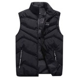 LUNULE Herren Daunenweste Outdoor Style Laufweste Ärmellos Freizeit Stepp-Weste mit Reißverschluss für Männer Modisch Baumwolle Thermoweste Herren Herbst Winter Warm Weste Freizeitweste - 1
