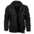 MAGCOMSEN Herren Winterparka Herrenjacke Warm Fleece Jacke Atmungsaktiv für Herren Gefüttert Mantel Outdoor Bomberjacke mit Abnehmbarer Kapuze Schwarz L - 2