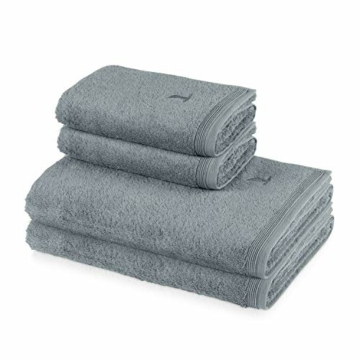 MÖVE Superwuschel Handtuch-Set, 2 Duschtücher 80 x 150 cm & 2 Handtücher 50 x 100 cm, Made in Germany, 100% Baumwolle, stone - 1