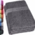 NatureMark 2er Pack DUSCHTÜCHER Premium Qualität 70x140cm DUSCHTUCH Dusch-Handtuch Doppelpack Farbe: Anthrazit grau - 1
