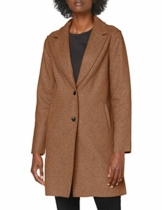 ONLY Damen Onlcarrie Bonded Coat Otw Noos Mantel, Woodsmoke, M EU - 1